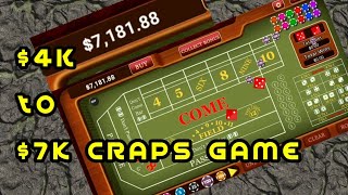Playing Craps from 5k to 7k