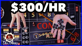 Win $300 per hour – craps strategy