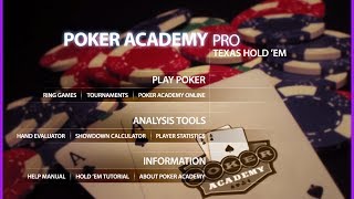 Fixed Limit Texas Holdem Practice with Poker Academy 2.5 (Advanced) (07.01.2014)