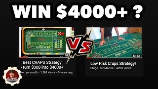 Best Low Risk Craps Strategy