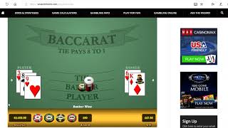 Baccarat Wining Strategy with MM 1/12/19