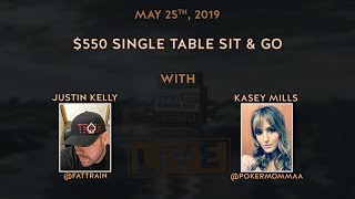 $550 Single Table Sit & Go with Justin & Kasey