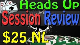 25NL Heads Up Cash – Texas Holdem Online Poker Strategy – Poker Hands –  HU Cash Game Poker Bovada