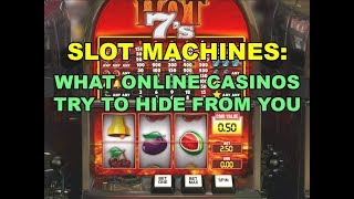 Slot Machines: What Online Casinos Try to Hide from You