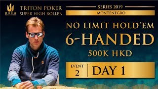 Triton Montenegro 2019 – NLH 6-Handed €55K – Day 1