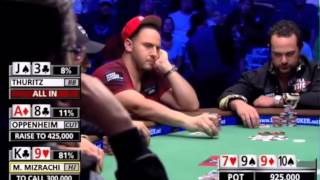 Oppenheim V Mizrachi | Brilliant Bluff | Great Poker Hands