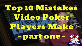 Top 10 Mistakes Video Poker Players Make with Mike “Wizard of Odds” Shackleford – part one