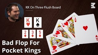 Poker Strategy: KK On Three Flush Board