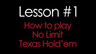 How To Play Texas Holdem