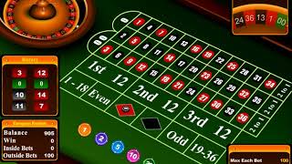 [Trifecta Betting System] European Roulette VS Baccarat – Both Win 10% Per Hour!? – $10-$100 MAX