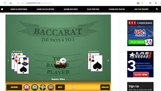 Baccarat Wining Strategy with Money Managment 1/2/18