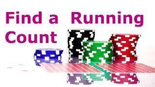Learn to Find a Running Count in Blackjack!