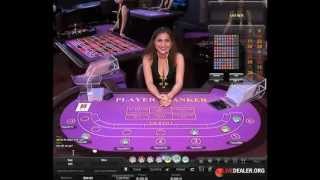 Live baccarat with dealer Raven