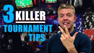 Poker Strategy: Live Tournament TIPS