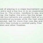 Craps Tournaments Winning Tips And Guidance 131