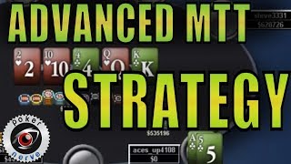 Online Poker Tournament Strategy | PokerNerve Advanced MTT Training P4