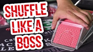 Blackjack Tutorial: How to Shuffle a Six-Deck Shoe 2018 |  Las Vegas Casino Dealer Guide #1