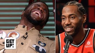 Kevin Hart reacts to Kawhi Leonard’s laugh | Get Up!