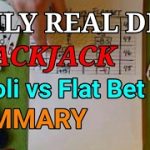 Daily Real Deal: Blackjack Paroli vs Flat Bet Summary