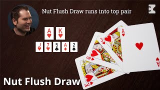 Poker Strategy: Top Pair and the Nut Flush Draw