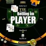 Baccarat strategy and betting system on the Player