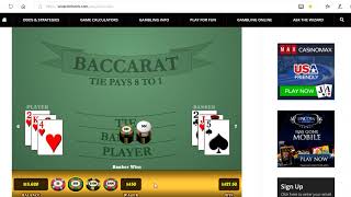 Baccarat Winning Strategy with M.M. 1/21/19