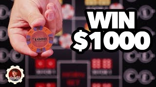 How to win $1000 – craps betting strategy