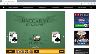 Baccarat Wining Strategies 4/17/19