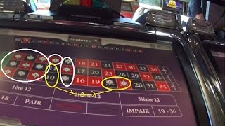 Roulette snake strategy by betting on 15 numbers straight up, and a quick win of 30 chips