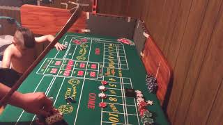 Craps strategy using 44$ inside +hop bets