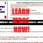 Learn to win at Baccarat