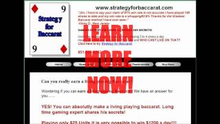 Learn to win at Baccarat