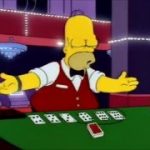 The Simpsons – Homer is a blackjack dealer