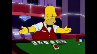 The Simpsons – Homer is a blackjack dealer