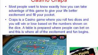 How To Play Craps At The Casino – Free Tips