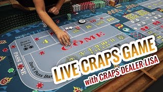 LIVE CRAPS GAME with Master Craps Dealer Lisa | Casino Craps Let’s Play #4