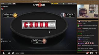 300000 EUR “spin and go” jackpot win on Pokerstars by russian streamer aKTepnopHo