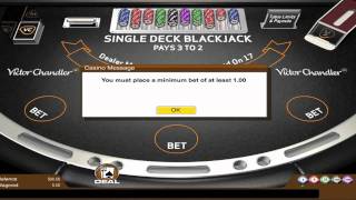 Playing Single Deck Blackjack with BonusBlackjack.org