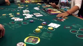 Ultimate Texas Hold ‘Em 4 of a kind BIG WIN live at Commerce Casino $600+ payout