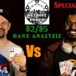 2/5 HH from TWO players! Fellow $2/$5 player as a special guest! Detroit Poker Vlog #41!