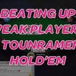 Beating Up Weak Players in Tournament Hold’em (6 handed “practice” poker play money tournament)