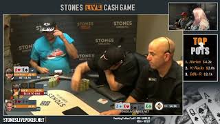 Check out this huge $12.7k pot in the Harlan & Victims game on Stones Live!
