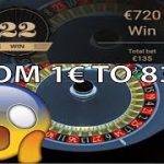 From 1€ to 838€ at NetEnt AUTO ROULETTE, w LOG STRATEGY