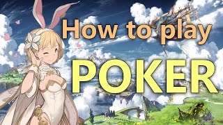 Granblue Fantasy Poker Guide How to play Poker
