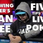 Upswing Poker: Ryan Fee With Five Tips For Live Poker