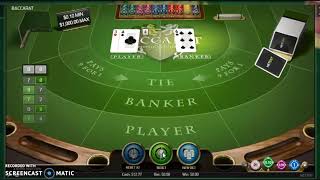 [[Video -16]] Baccarat winning strategy earn daily $1 to $2 Bankroll only $12 from any casino :))