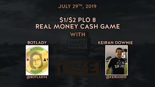 $1/$2 PLO8 with BotLady & Keiran