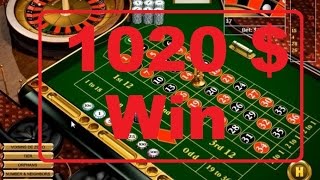 Roulette strategy win 1020 $ in less than 10mn with Red/Black colors.