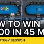 How To Win Over $1000 In 45 Minutes | Online Poker Strategy