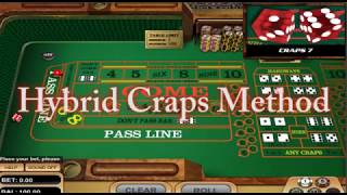 ETABLES ONLY!! LIVE ROLL on Craps with $100 dollars. Hybrid Method of Tier Point /any but 7 strategy